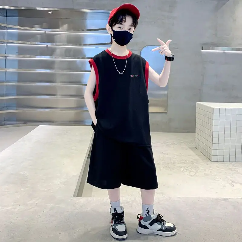 سترة وشورت صيفي من عمر 8 إلى 10 سنوات ملابس للأولاد ملابس للأولاد 14 سنة للأطفال تي شيرت من 12 مجموعة غير رسمية قمصان علوية 7 #6