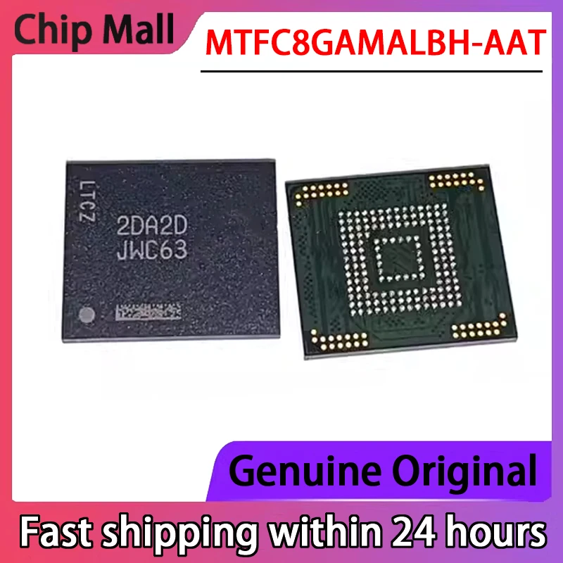 

Новый MTFC8GAMALBH-AAT 8G шелковая ширма JWC63 EMMC5.1 BGA163 чип памяти оригинальный на складе