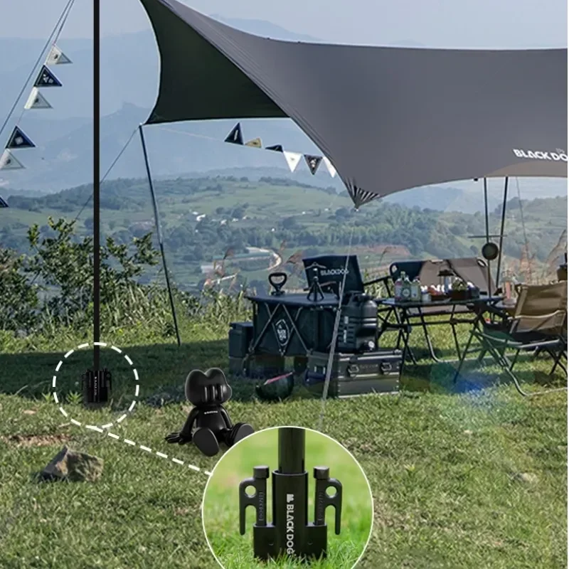 BLACKDOG Camping Canopy Rod Fixer Aluminium Tent Accessories Retainer Outdoor Windproof Awning Pole Holder Fixed Ultralight