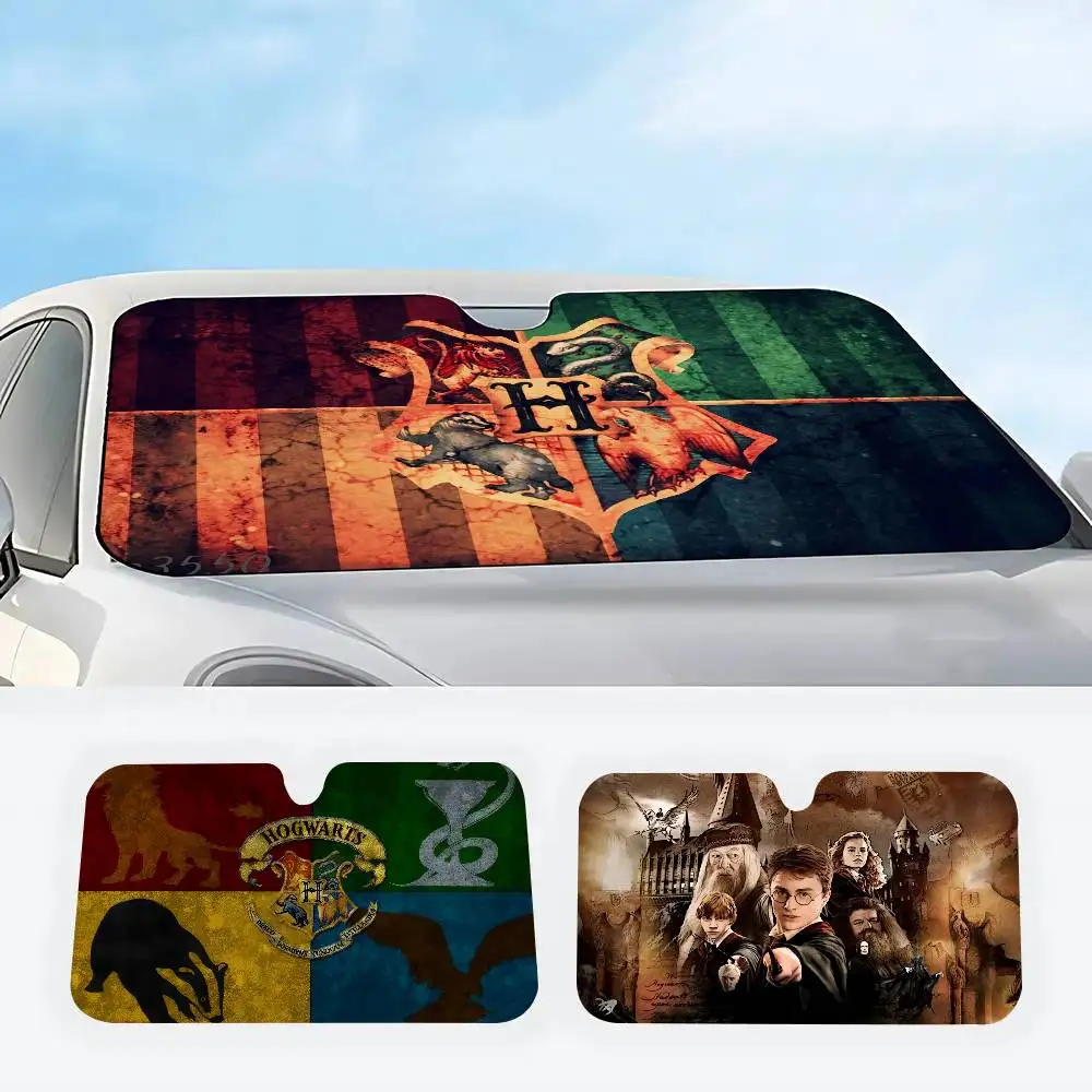 Parasol para Parabrisas de Auto, Personalizado con Imagen, Bloquea Rayos UV, Protector Solar para Auto, con Logo de Harry Potter