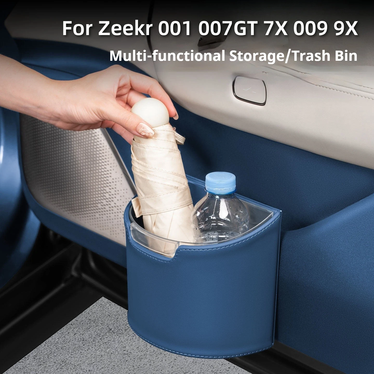 

For Zeekr 001 007GT 7X 009 9X MIX Car Trash Can Umbrella Storage Box Door Side Organizer Interior Accessories