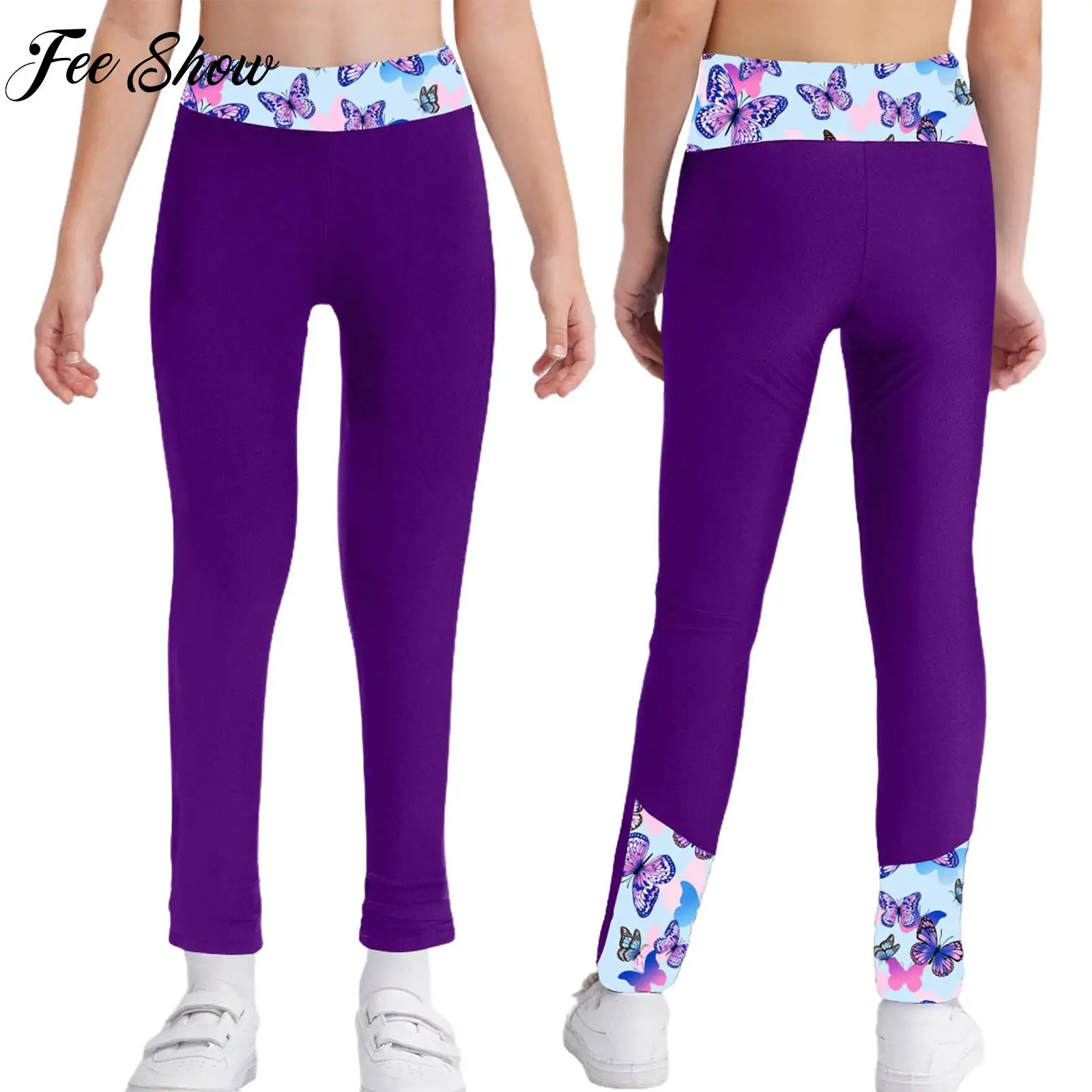 

Children's Yoga Sports Trousers for Girls Quick-Drying Pants Running Workout Indoor Outdoor Activities Costumes Printed Leggings
