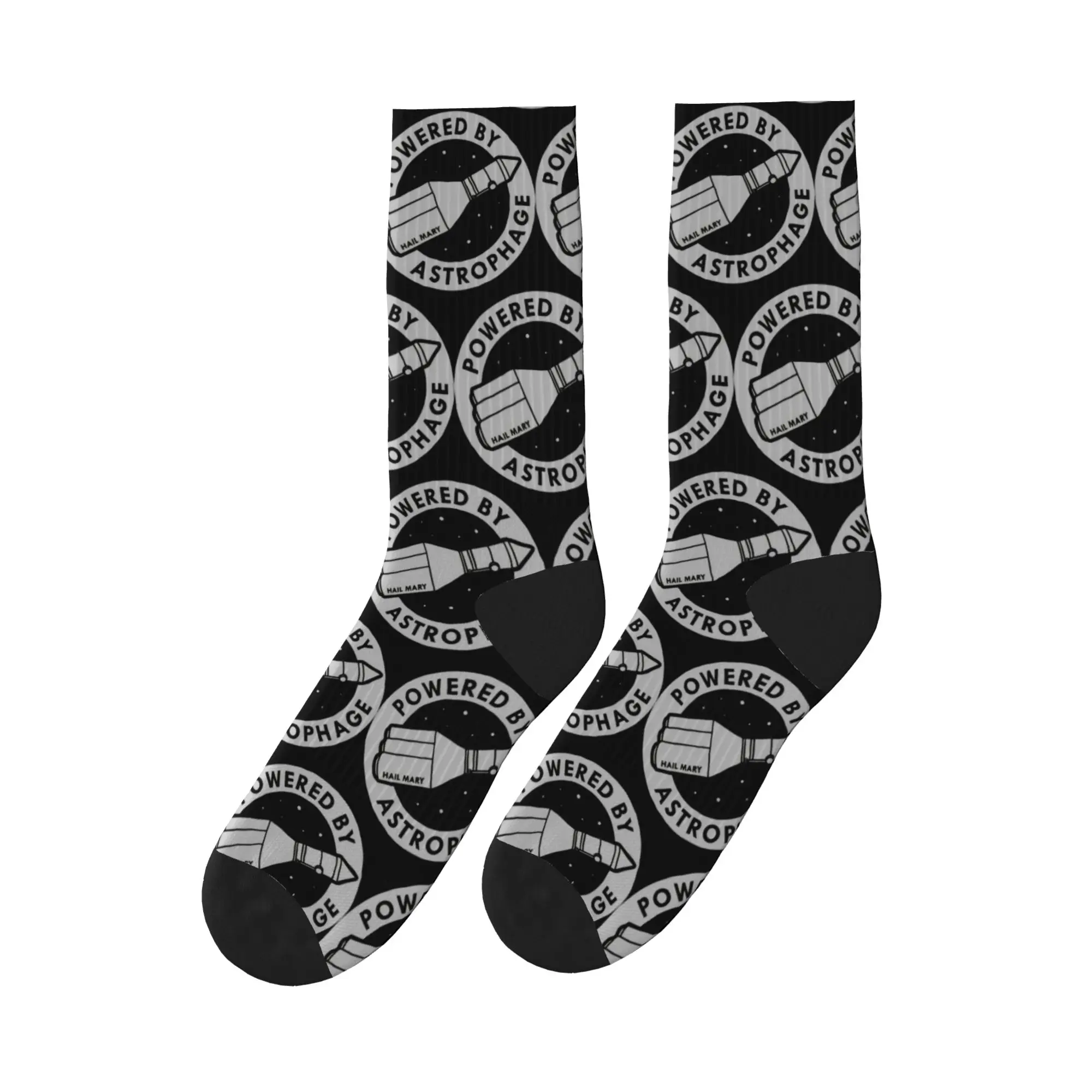 Project Hail Mary Powered Stockings Unisex Men  Socks Comfortable Gothic Socks Autumn Running Non-Slip Printed Socks Gift Idea