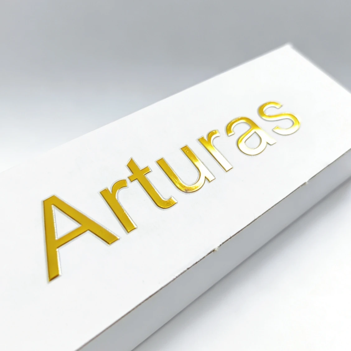 

Custom 3D Transfer Sticker Shiny Gold Silver - DIY Logo for Brand Company Package Bottle & Computer Personalized Stickers