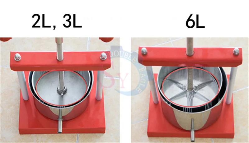 Wholesale price cheap 2L Manual juice pressing machine/Home stainless steel juicer self-brewing grape wine press machine