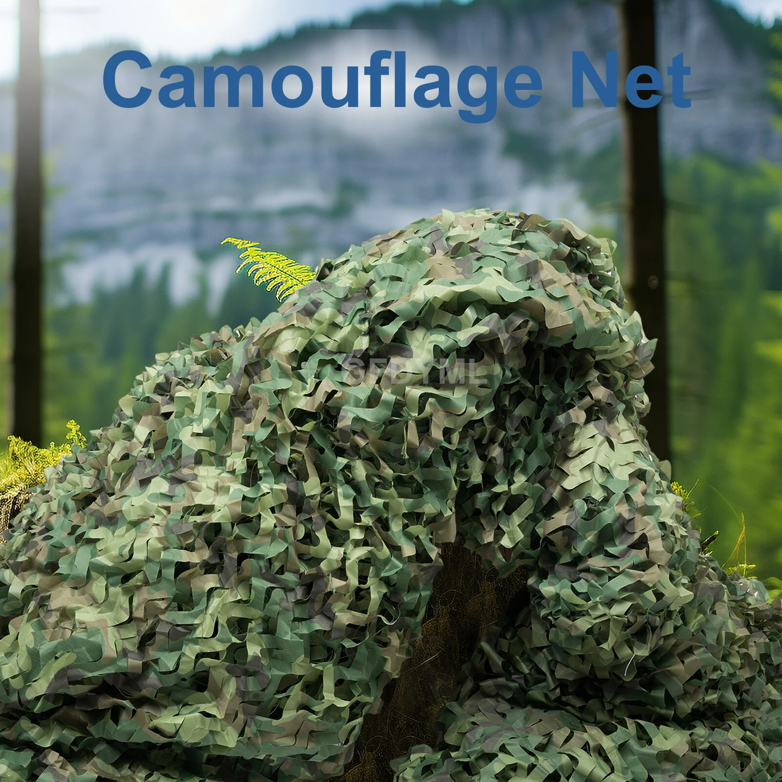 White Snow Camouflage Net, Durable Camo Netting for Winter Cover, Camping Shooting Party Decor