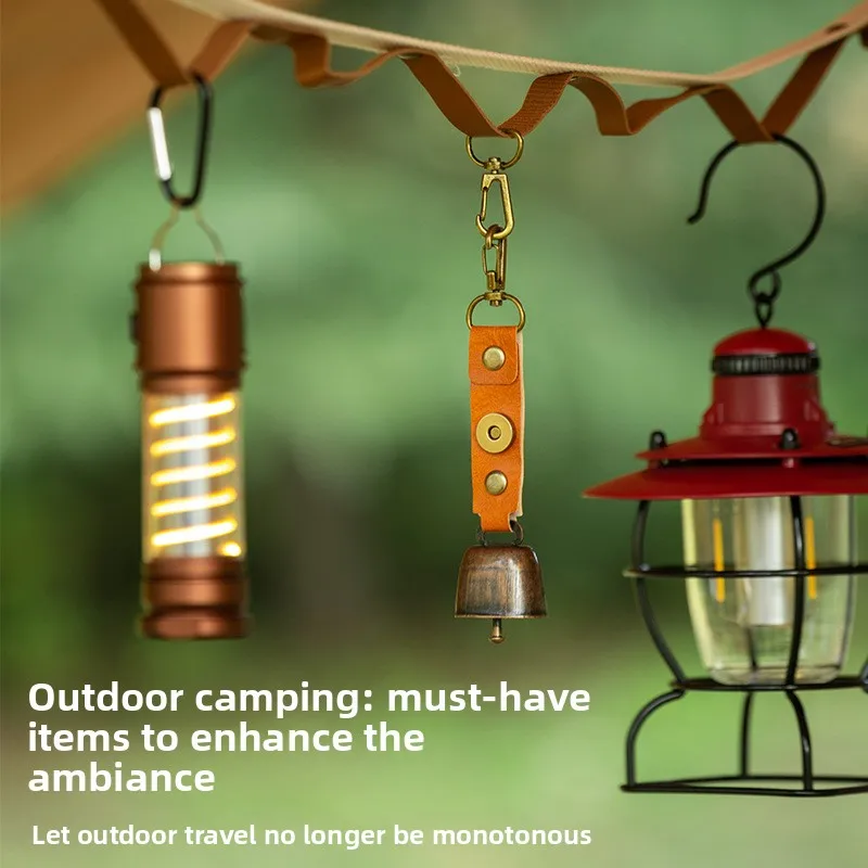 Outdoor Hiking Bell Pendant Lanyard - usage example