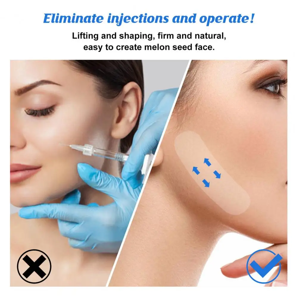 คอเทปยกเทปยกกระชับใบหน้าสําหรับคางคู่คอผิวหย่อนคล้อย 120 ชิ้นกันน้ํายืด Face Shaper สําหรับกระชับสําหรับ A