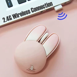 Mofii Cute Wireless Mouse Lightweight Soundless Computer Mouse 2.4G bunny wireless mouse Candy Colors for Ofiice Home PC Laptop