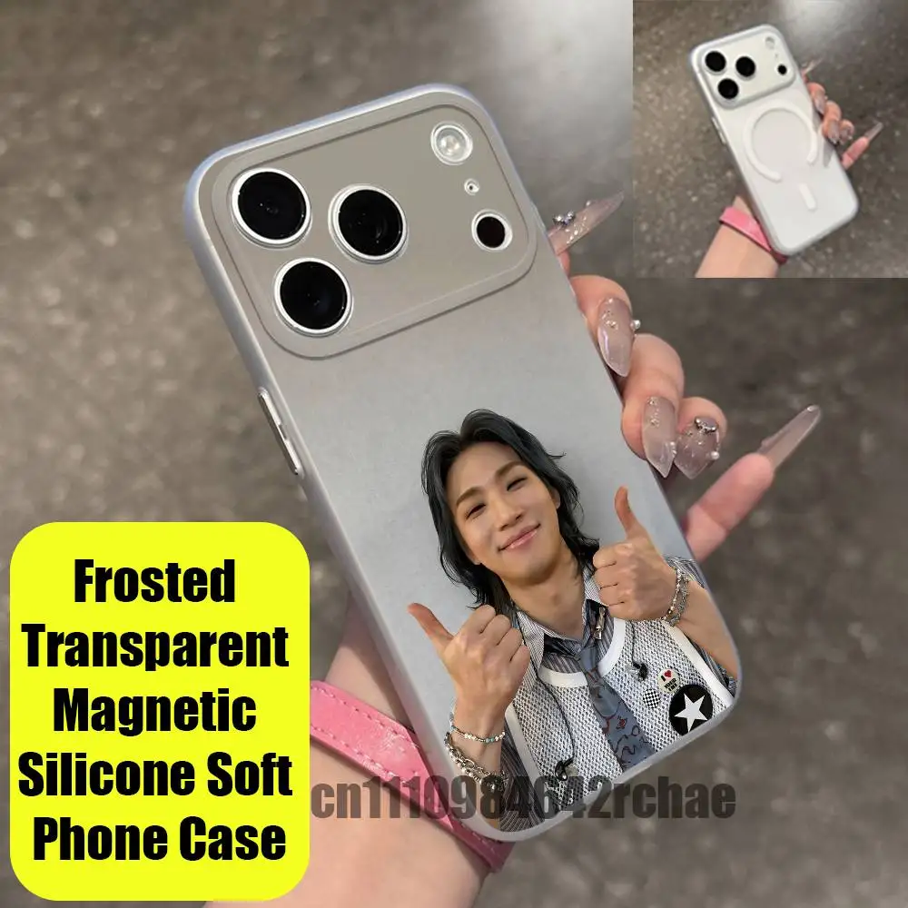 For iPhone 15 17 11 14 13 16 12 E Air Pro Max Mini Plus For Magsafe Magnetic Clear For Kang Daesung Phone Case