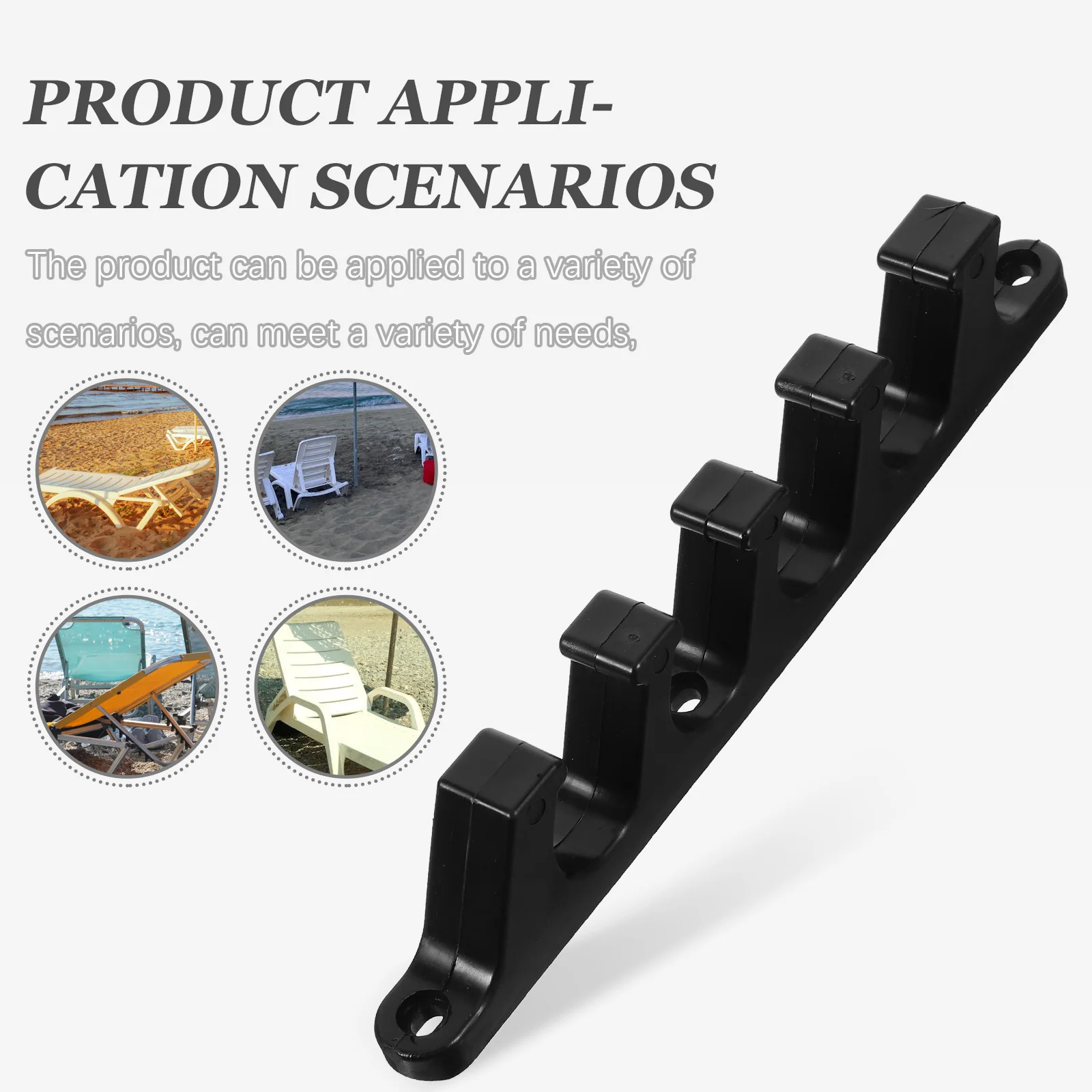 

4 Pcs Outdoor Deck Chair for Adjustment Brackets Chaise Strip Camping Furniture Adjuster for Chaise Position Back Support