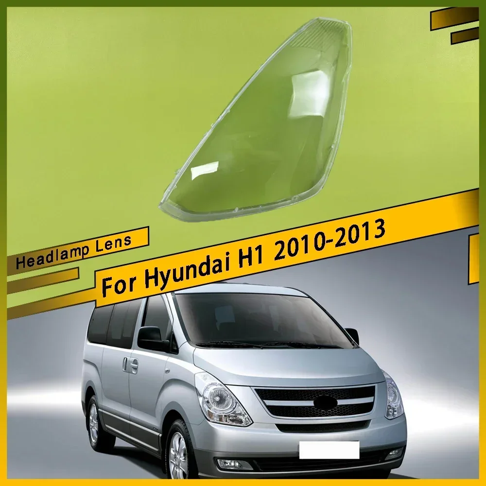 

For Hyundai H1 2010 2011 2012 2013 Headlight Lens Cover Lampshade Transparent Car Front Headlamp Shell Left Right Plastic Cover