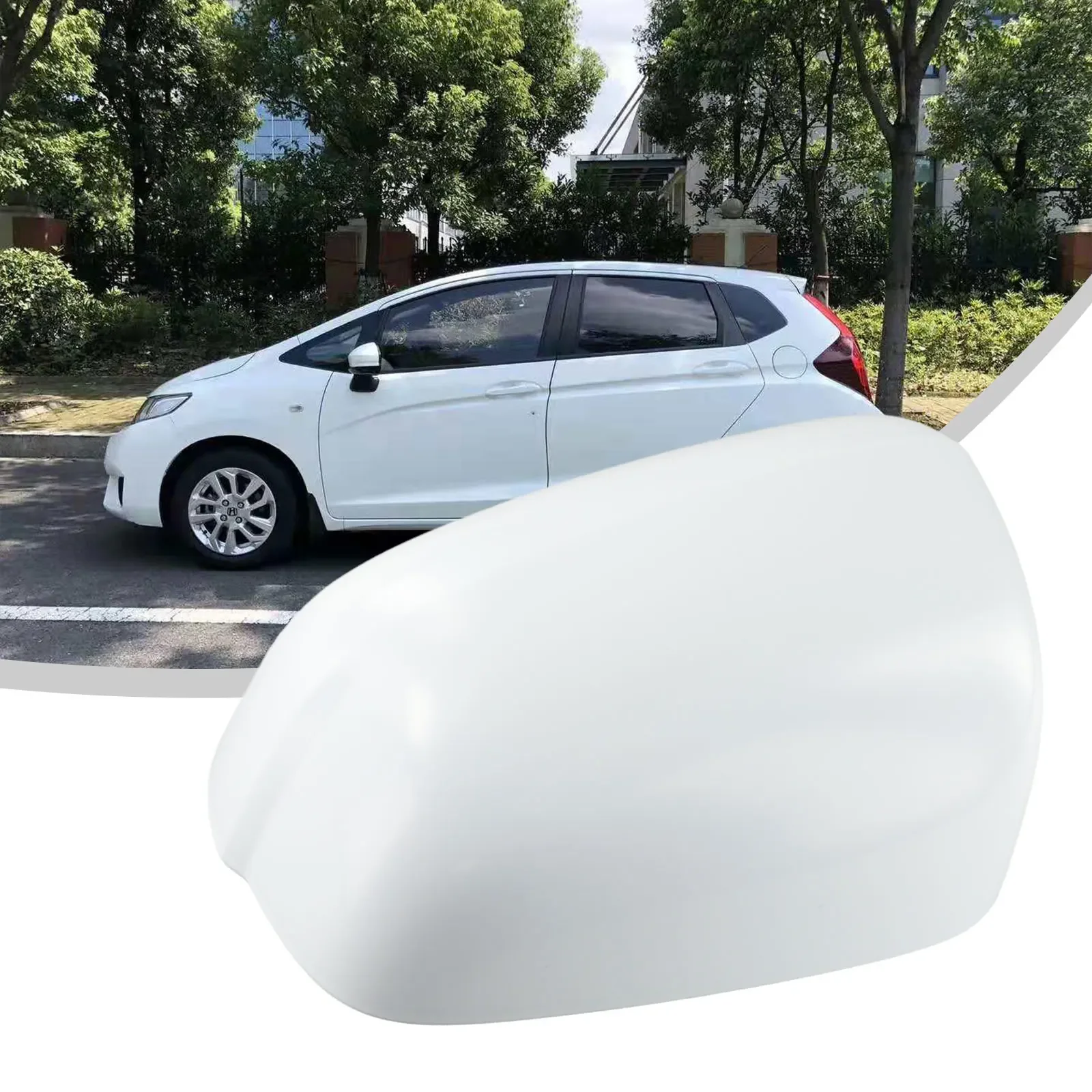 

Совершенно новый, высококачественный, практичный чехол, отделка зеркала заднего вида, белый, 1 шт., аксессуар из АБС-пластика, роскошный пластик, популярный