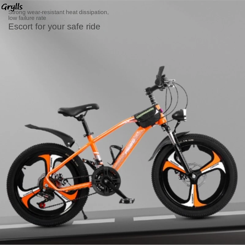 Disc Brake Mountain Bike for Children Variable Speed 8-15 Years Old 21 Speed