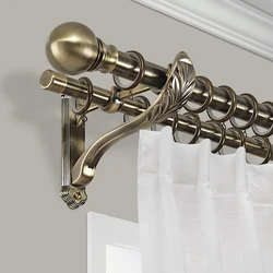 curtain rod bracket Old Green Golden Rods 28mm/28mm Double Single holder carve Roman Gold Alloy roman double curtain rod