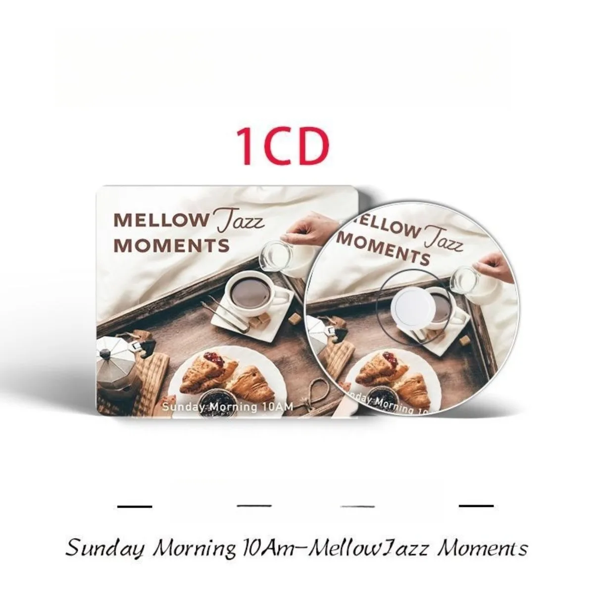 

Café Relaxing Music BGM Soothing Stress Relief Focus Work Light Music CD Disc for Owners Workers Collection Car Store Play