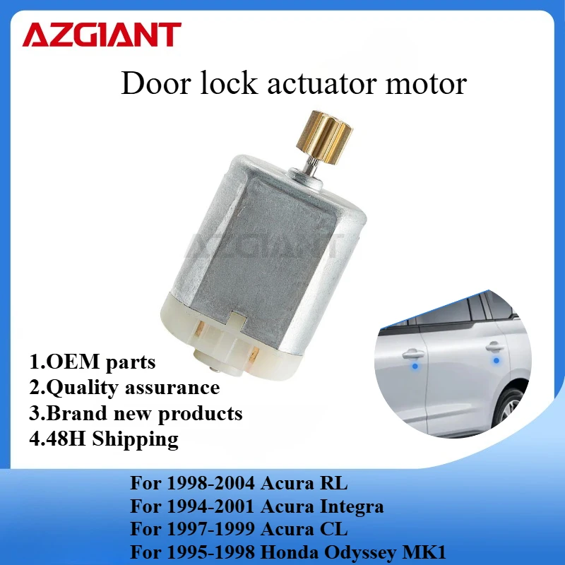 

AZGIANT Car door lock motor for 1998-2004 Acura RL/1995-1998 Honda Odyssey MK1/1994-2001 Acura Integra 8 teeth New quality parts
