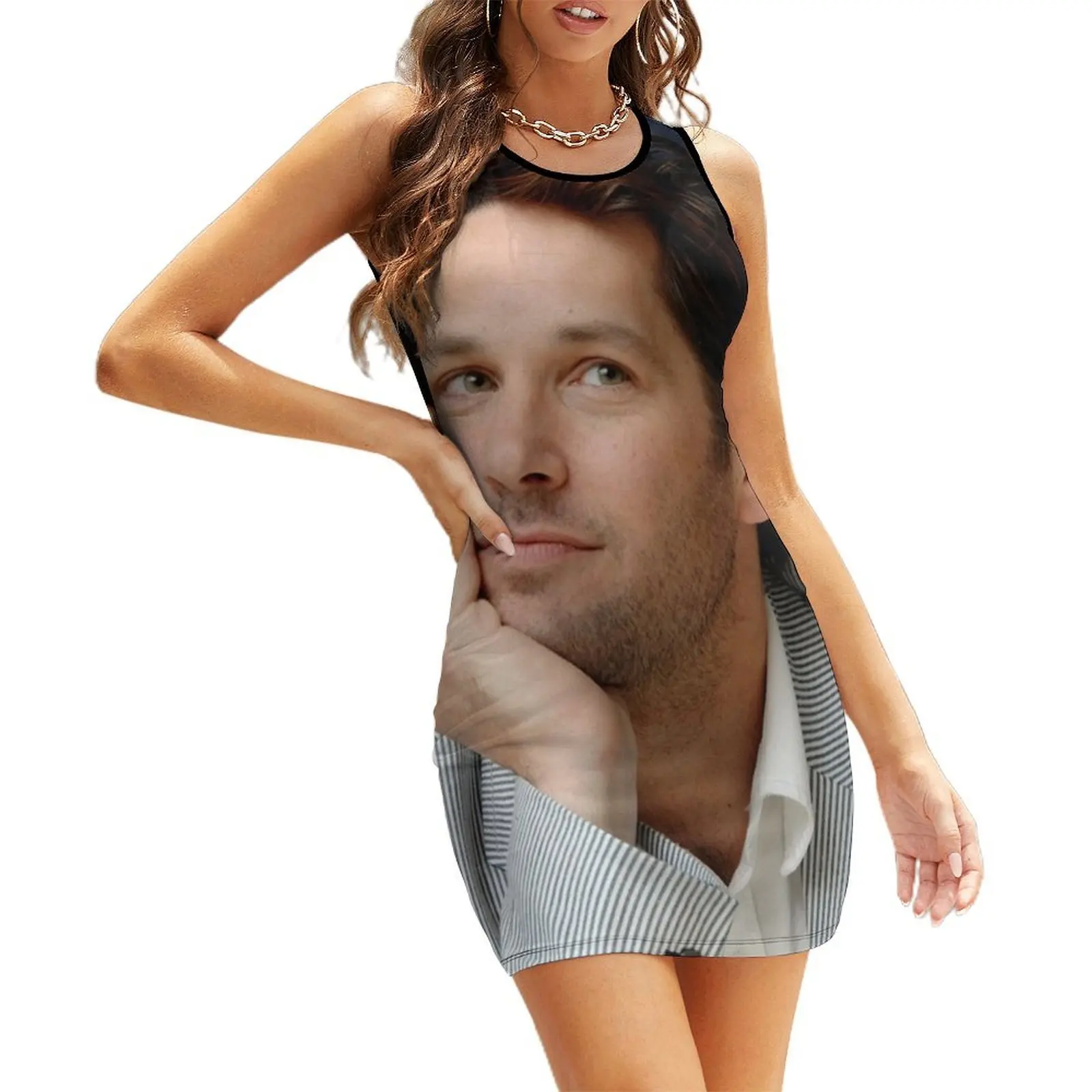 

Paul Rudd Sleeveless Sundress Women dresses summer dress for women 2025 summer dresses for women 2025