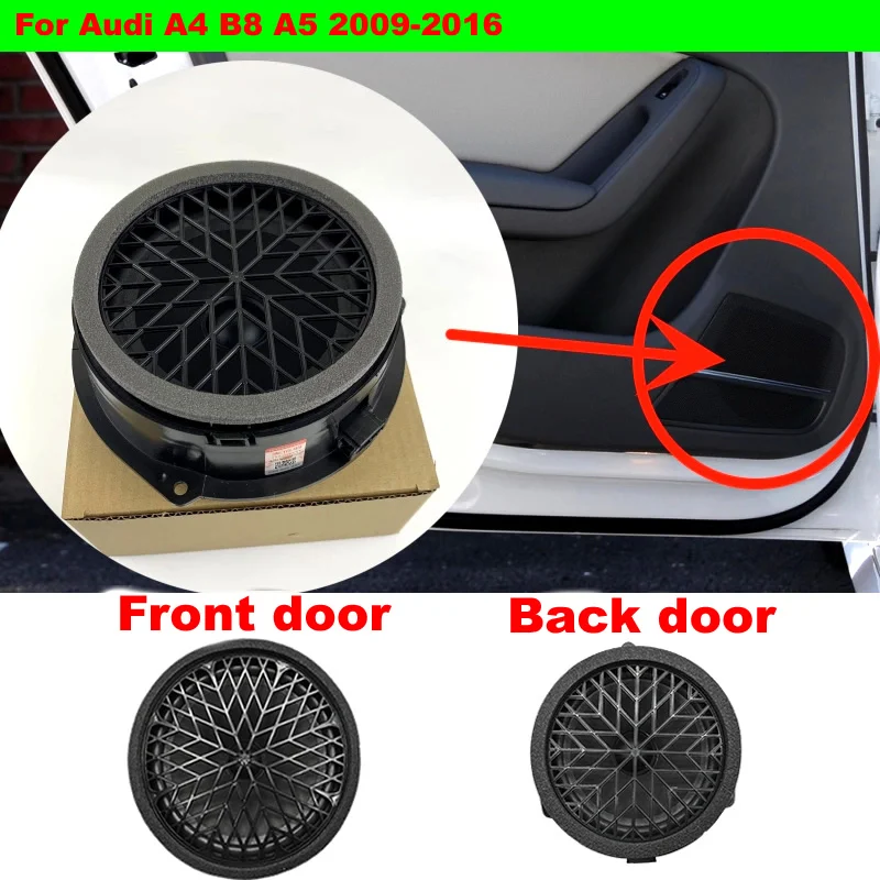 

8T0035415A 8K0035411 Car Front Rear Door Woofer Sound Speaker Tweeter For Audi A4 B8 A5 2009 2010 2011 2012 2013 2014 2015 2016