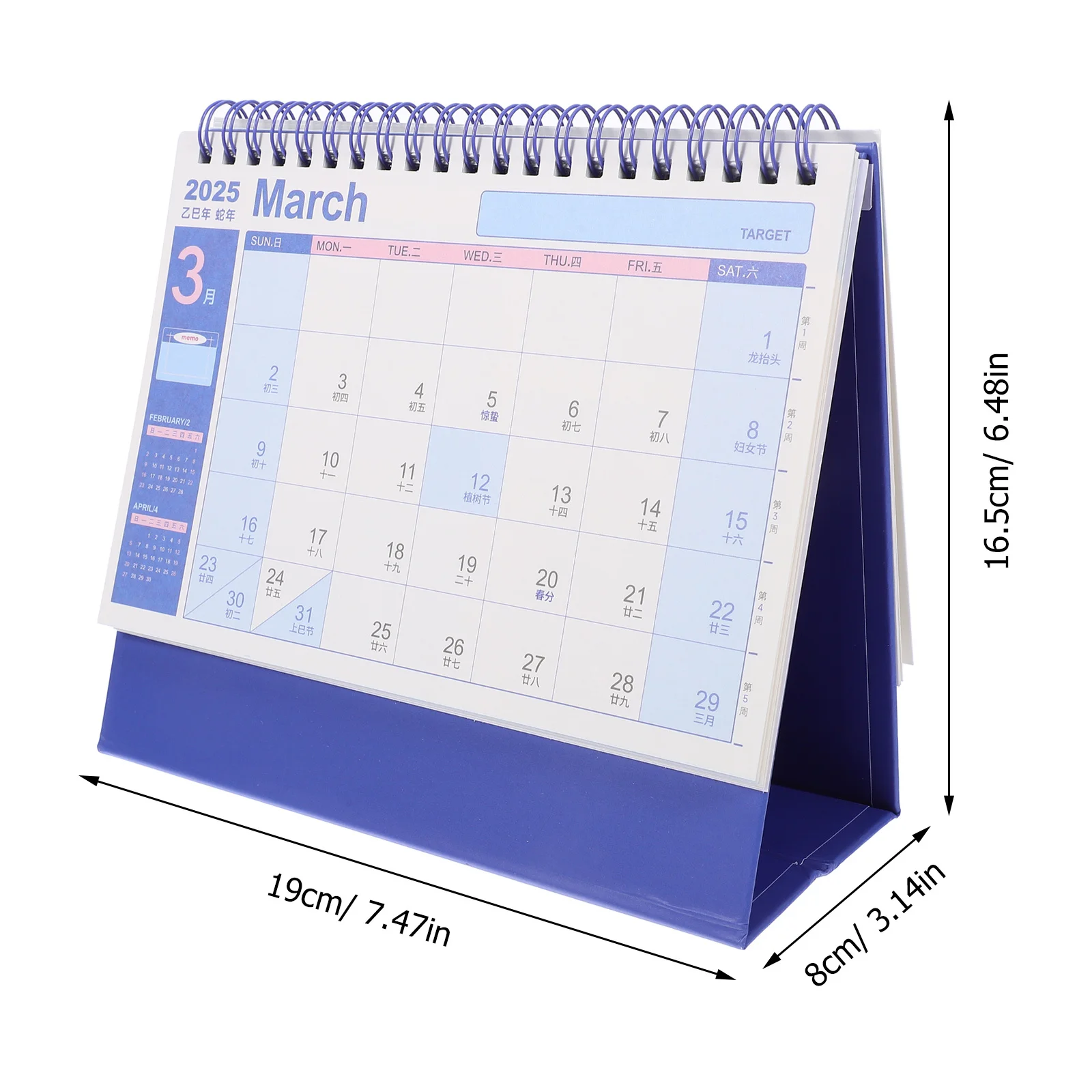 Desk Calendar Academic Year Aesthetic 2025 Planning Daily Planner Calander Business