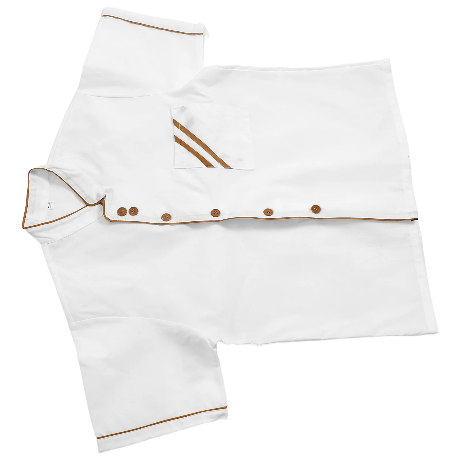 Short Sleeve Breathable Oil-Proof Wash Resistant Workwear For Restaurant Hotel Kitchen Catering Jacket