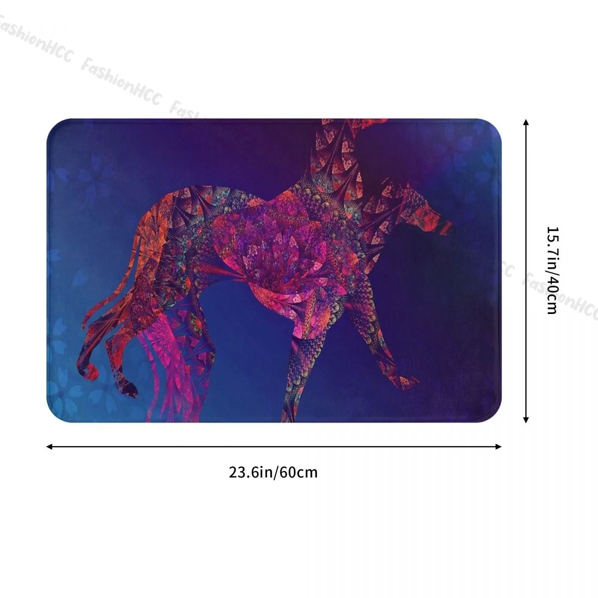 Geryhound Greyhounds Dog Non-slip Doormat Kitchen Mat In Living Color Floor Carpet Welcome Rug Home Decorative