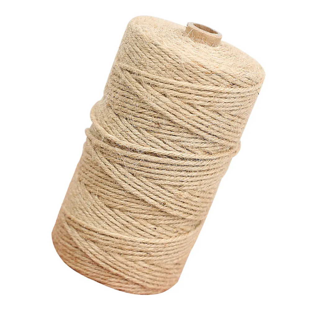 1Pcs Eco Friendly Hemp Rope for Home Decor DIY Binding Rope Craft Fabric Ribbon Christmas Tree Porch Stair Decoration Light