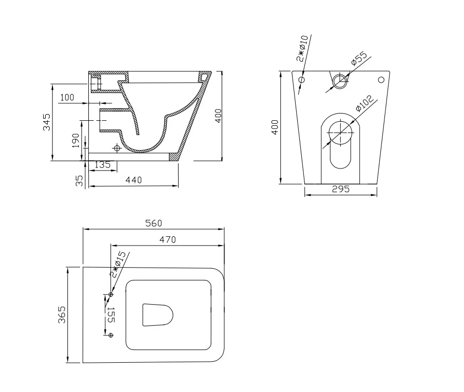 HOT  Modern bathroom Ceramic Toilet For Hotel Toilets   Ground mounting  Close coupled bowl