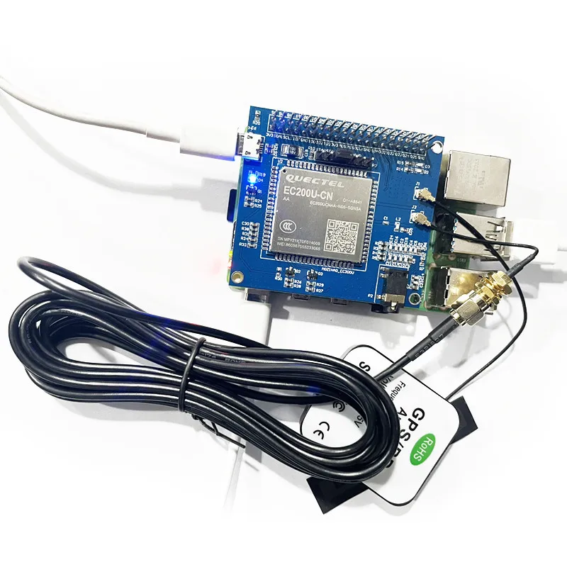 

Raspberry Pie 4B Development Board 4G LTE Network Module Expansion Board Netcom Driver-free Internet Access GPS Python