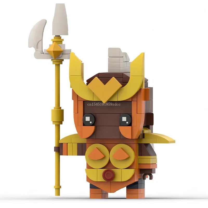 MOC Saints Seiyaed Brickheadz Japan Anime Action Figures Undersea Temple Sea Fighter Building Blocks Ideas Set Brick Toys Gifts