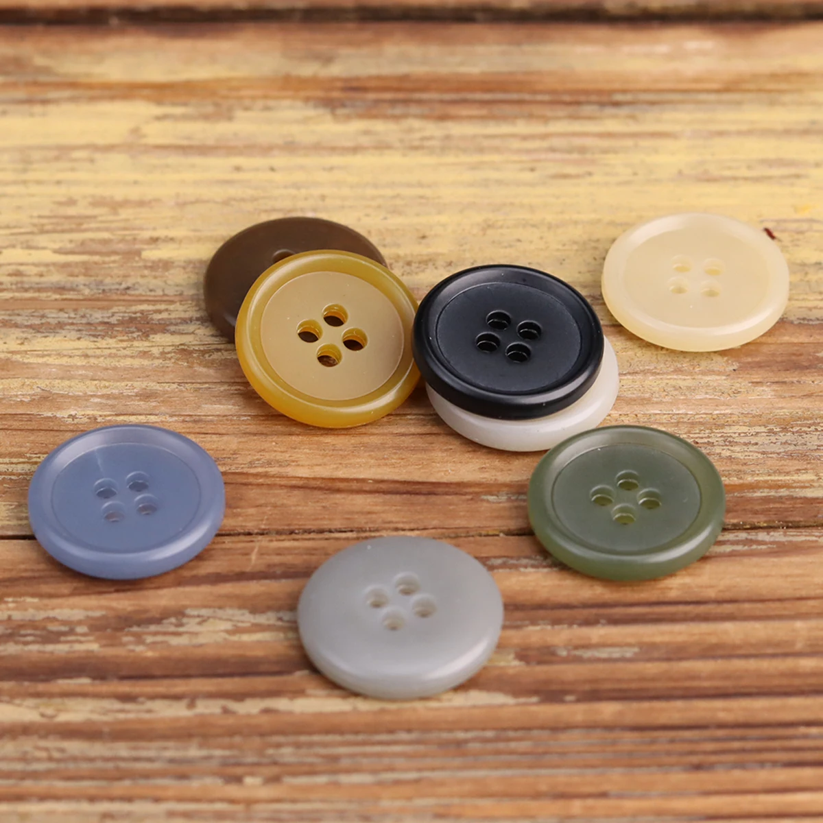 10pcs Simple High Quality Urea Buttons For Clothing 4 Hole Classic Suit Blazer Pants Corduroy Sewing Accessories