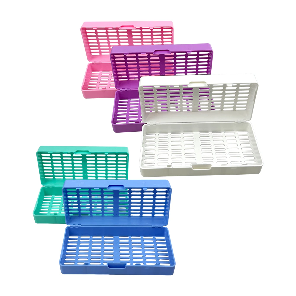 Autoclave Dental Disinfection Box Instruments Organizer Sterilization Rack Cassette Dentist Pliers Forceps Case Holder Tray Tool
