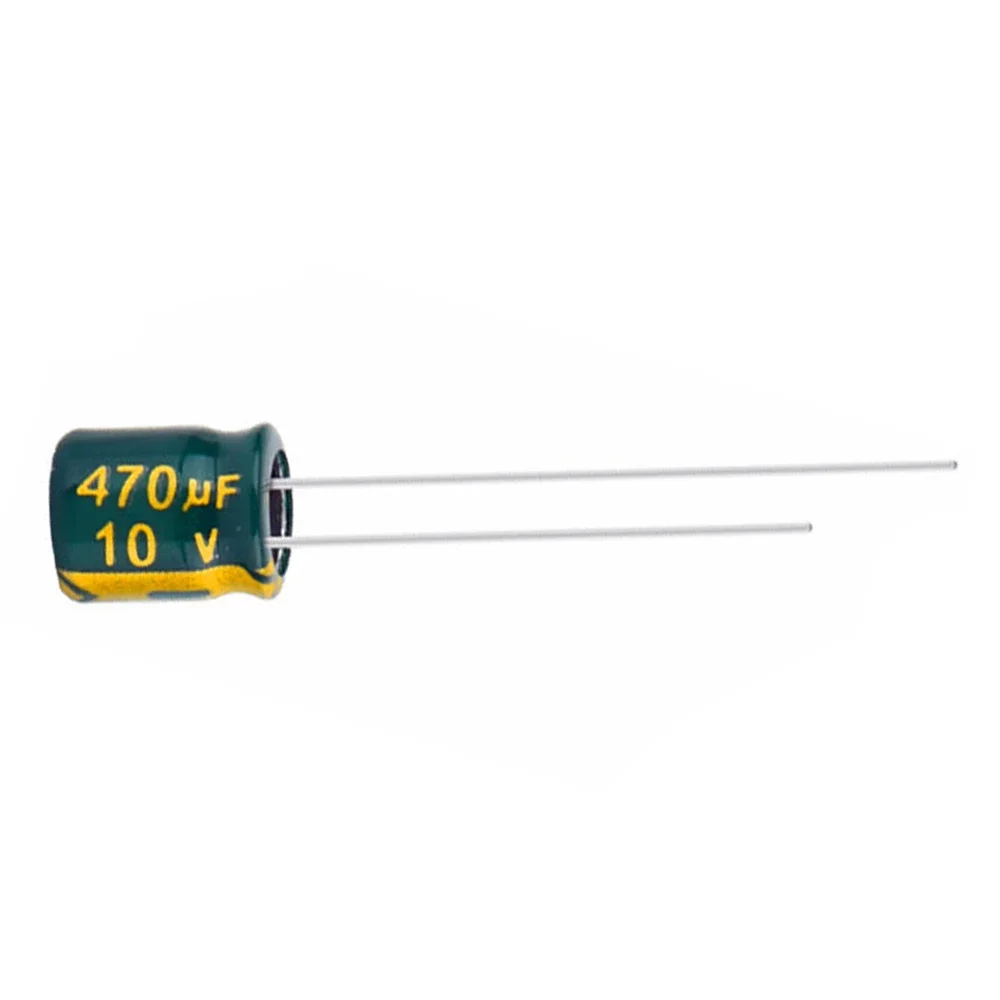 20-50PCS 10V470UF Aluminum Electrolytic Capacitor Original Low Esr/impedance High Frequency Size 6*7 470uf10v 10v470uf 20%