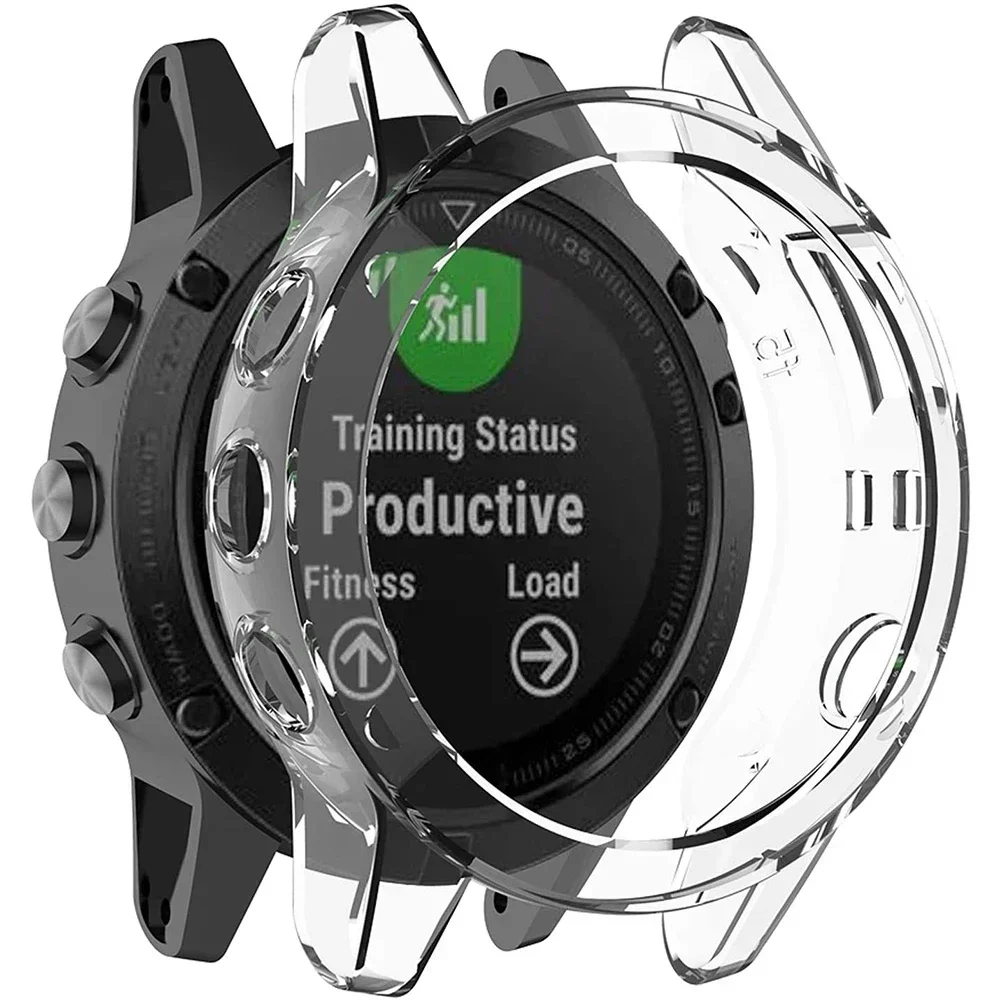 TPU Protector Case Silicone Cover For Garmin Fenix 7 7S 7X 6 6S 6X Pro Sapphire Bezel Ring Anti Protective Frame