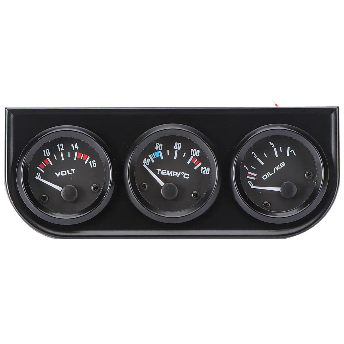 

52Mm Triple Gauge Kit Oil Temp Water Temp Pressure Meter with Backlit Dial High Sensitivity Universal Fit for Cars Trucks