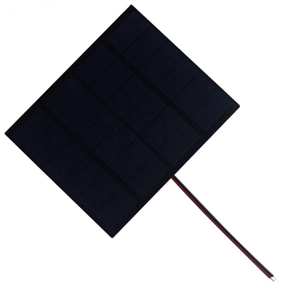 1,5 W 6 V Solarpanel, tragbares Solar-Ladegerät, 110 x 92 mm, Mini-Solar-Ladegerät, wasserdichte Solarplatte für Ventilatoren, Außenlampenpumpe