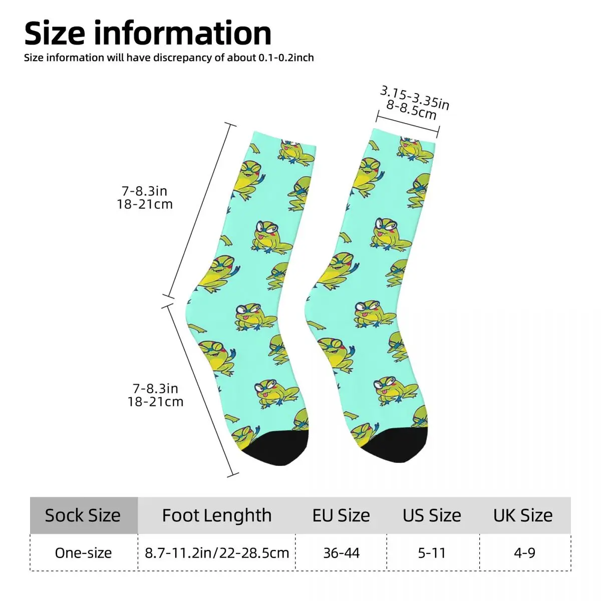 Froggy Leo Socks Harajuku High Quality Stockings All Season Long Socks Accessories for Unisex Gifts