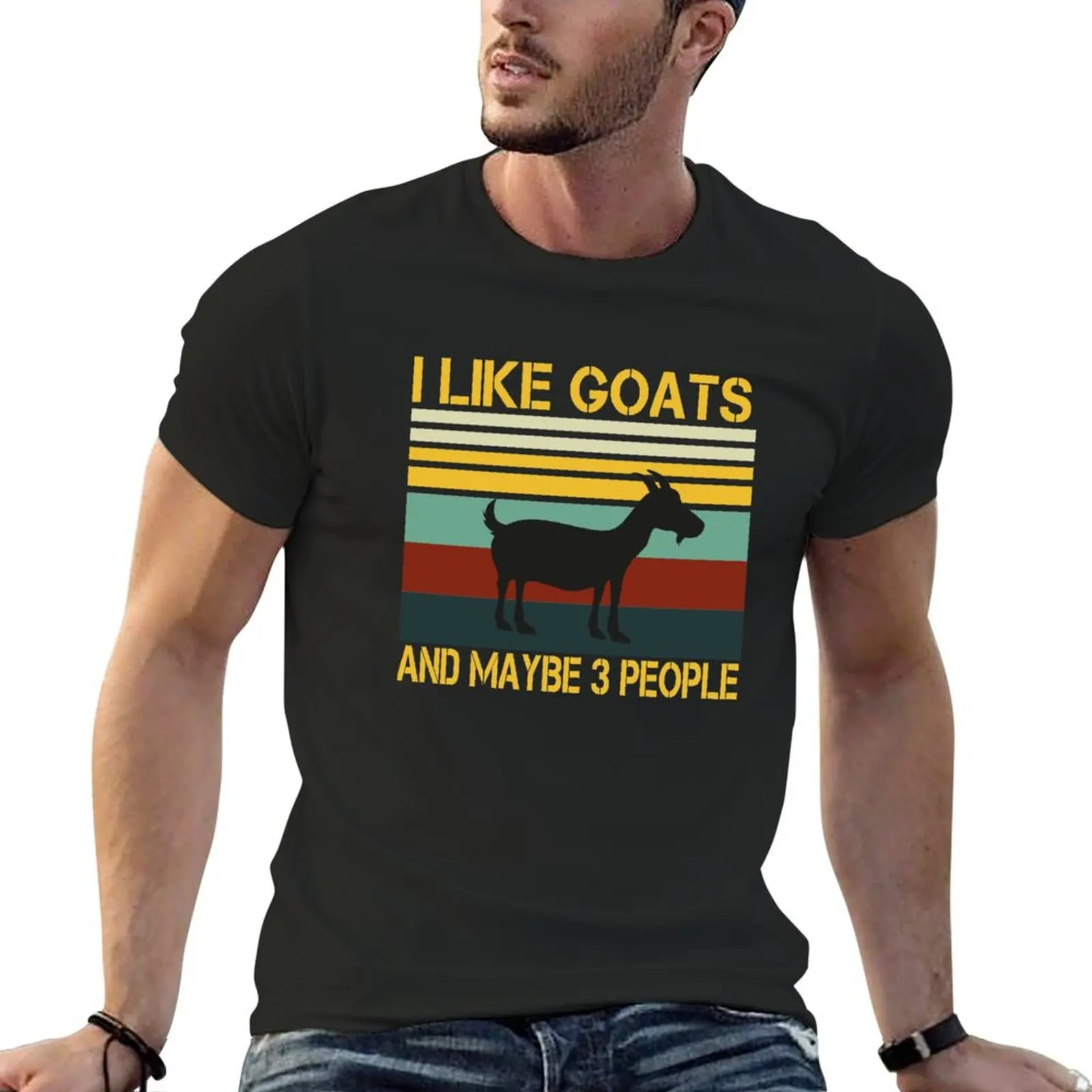 i like goats and maybe 3 people/ Goat Love, Goats, Cute Goat Shirt, Goat Gift, Lover gift idea, Farm , owner / T-Shirt