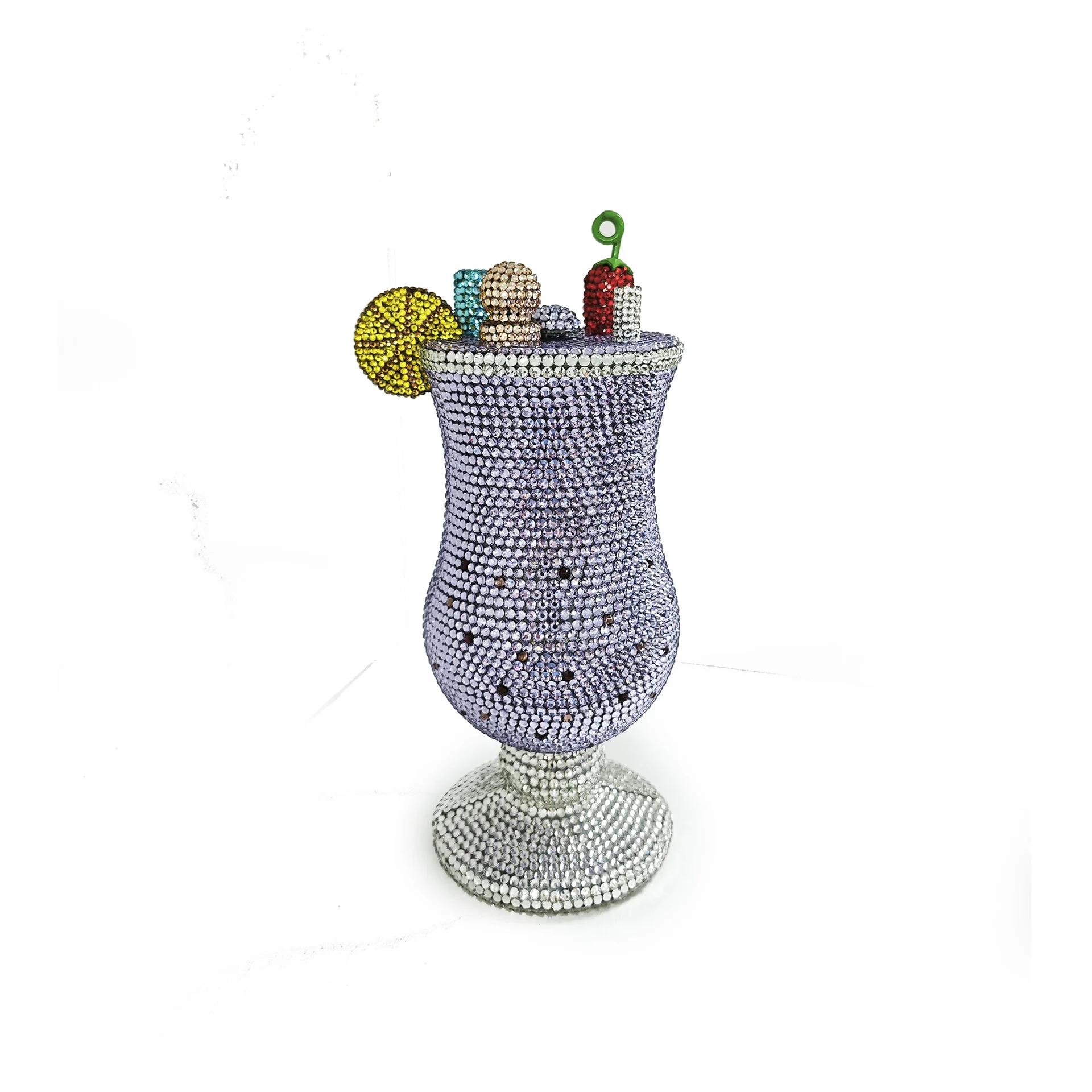 

XIYUAN новейшая вечерняя сумочка с фиолетовыми кристаллами, бокал для вина, сумка с бриллиантами, роскошный дизайнерский свадебный клатч, женский вечерний кошелек