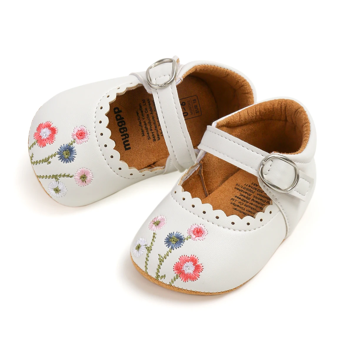 جديد الرضع طفل الفتيات ماري جين الشقق الأميرة طفل مشوا الأولى حذاء رياضة فستان الزفاف الرقص أحذية الطفل #5