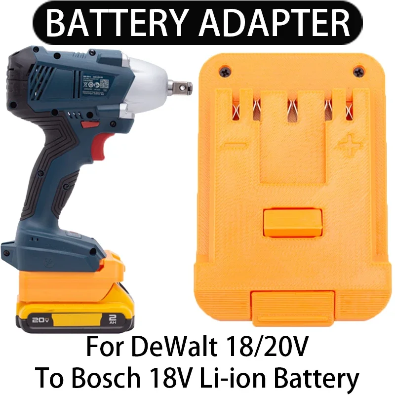 

Adapter/Converter for Bosch 18V Li-ion tools convert to DeWalt 18/20V Li-ion battery adapter Power Tool Accessories