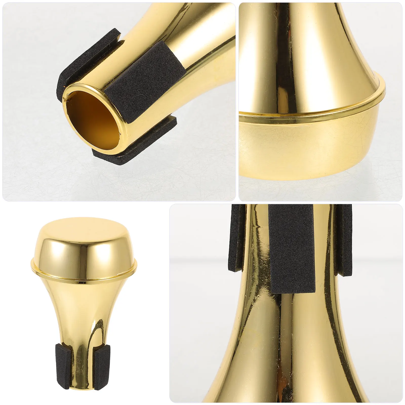 

Mini Weak Speaker Plastic Trumpet Mute Straight Replacement Practice Tool Muffler Accessories