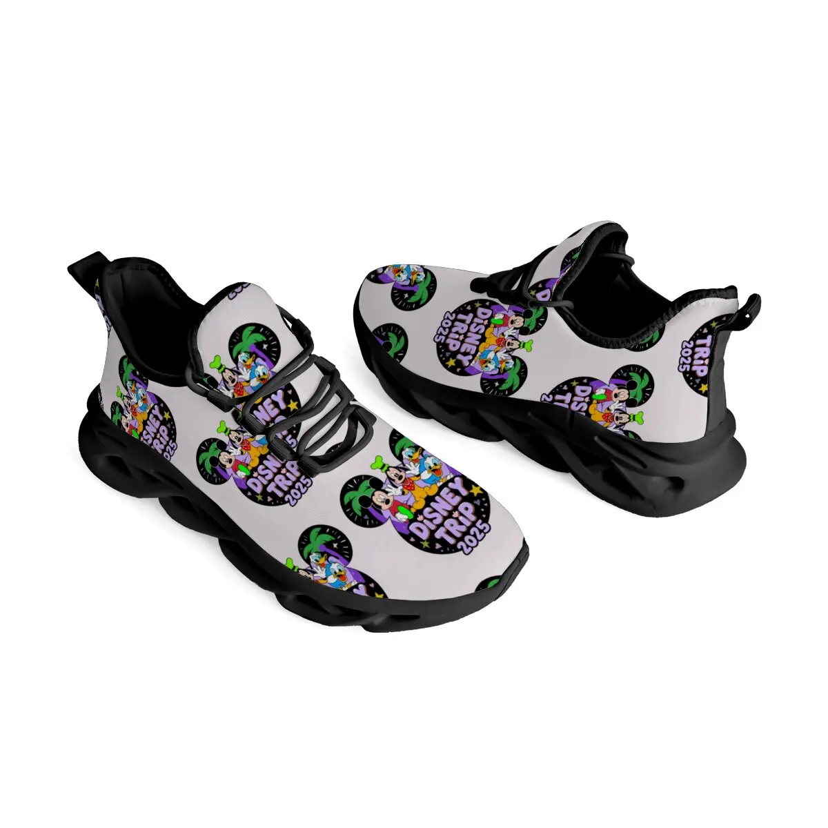 أحذية الجري الرجالية للهالوين ميكي ماوس في الهواء الطلق غير قابلة للانزلاق للركض قابلة للتنفس أحذية رياضية فاخرة للزوجين أحذية رياضية