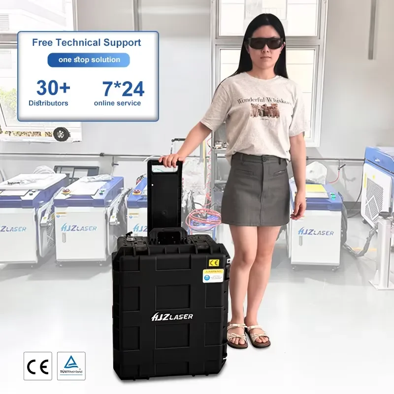 New Auto Parts Cleaning Machine With 200W 300W 500W Pulse for Paint Coating Metal Rust Oil Stain on Sale