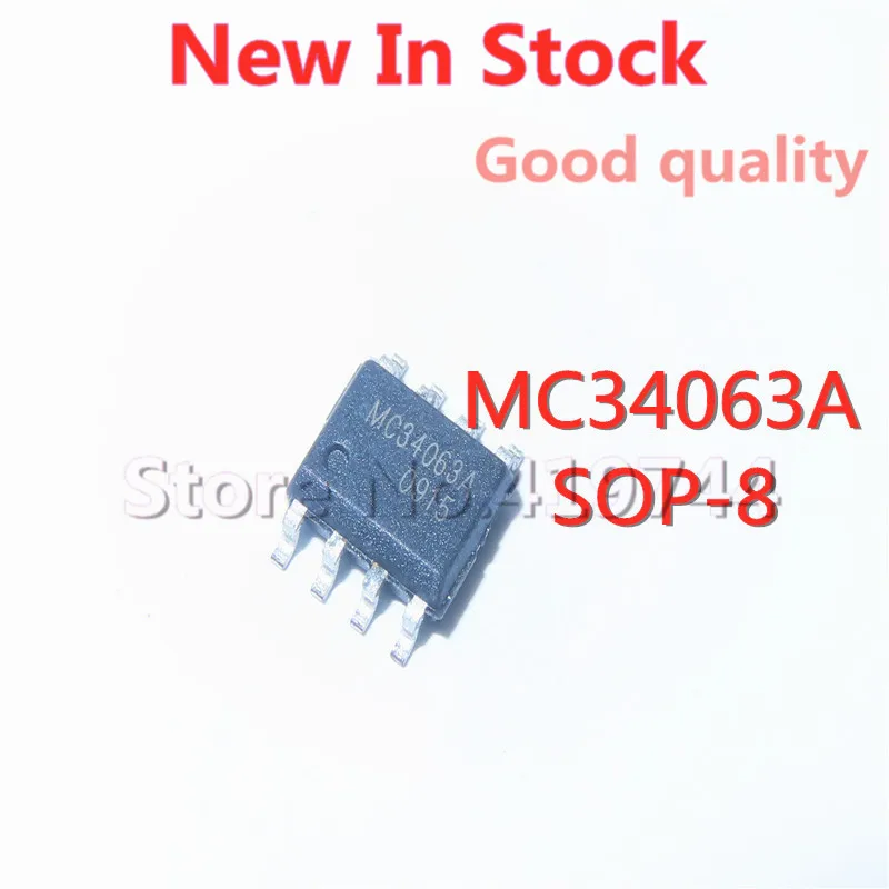 5PCS/LOT MC34063A 34063 1.5A 35V SOP-8 voltage regulator switch/DC-DC MC34063ADR2G SOP8 In Stock new original