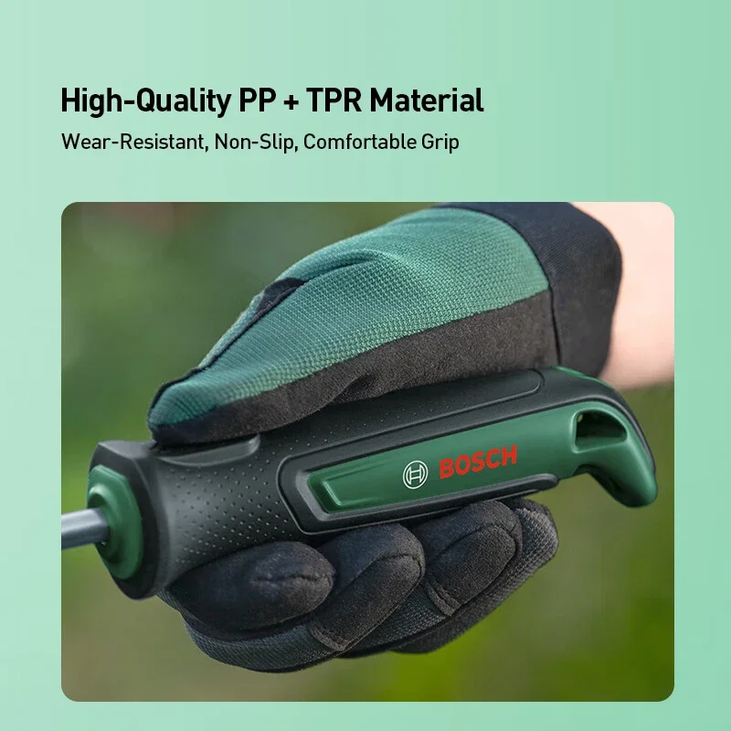 Bosch Hand Rake Ergonomic Design Soft Grip Handle Garden Hand Tools for Raking Weeding Clearing Garden Waste Debris