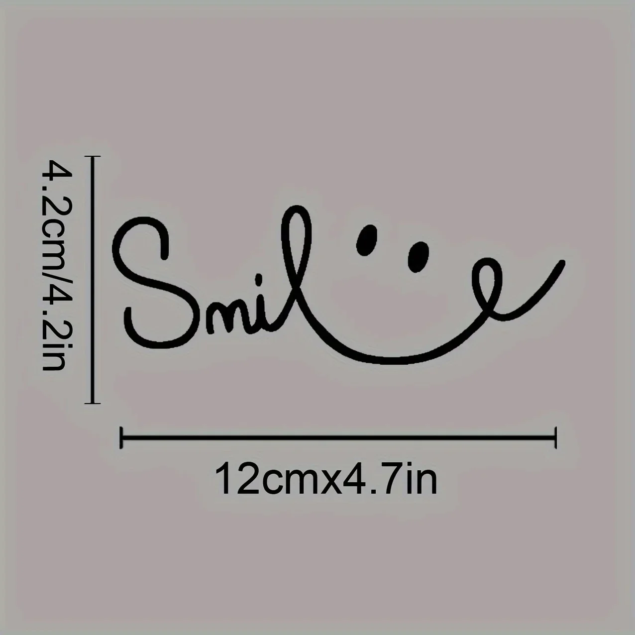 1PC Unique Smile Car Sticker, Cheerful Accessory for Car Side Mirror, Make Your Car Stand Out with This Positive Decal