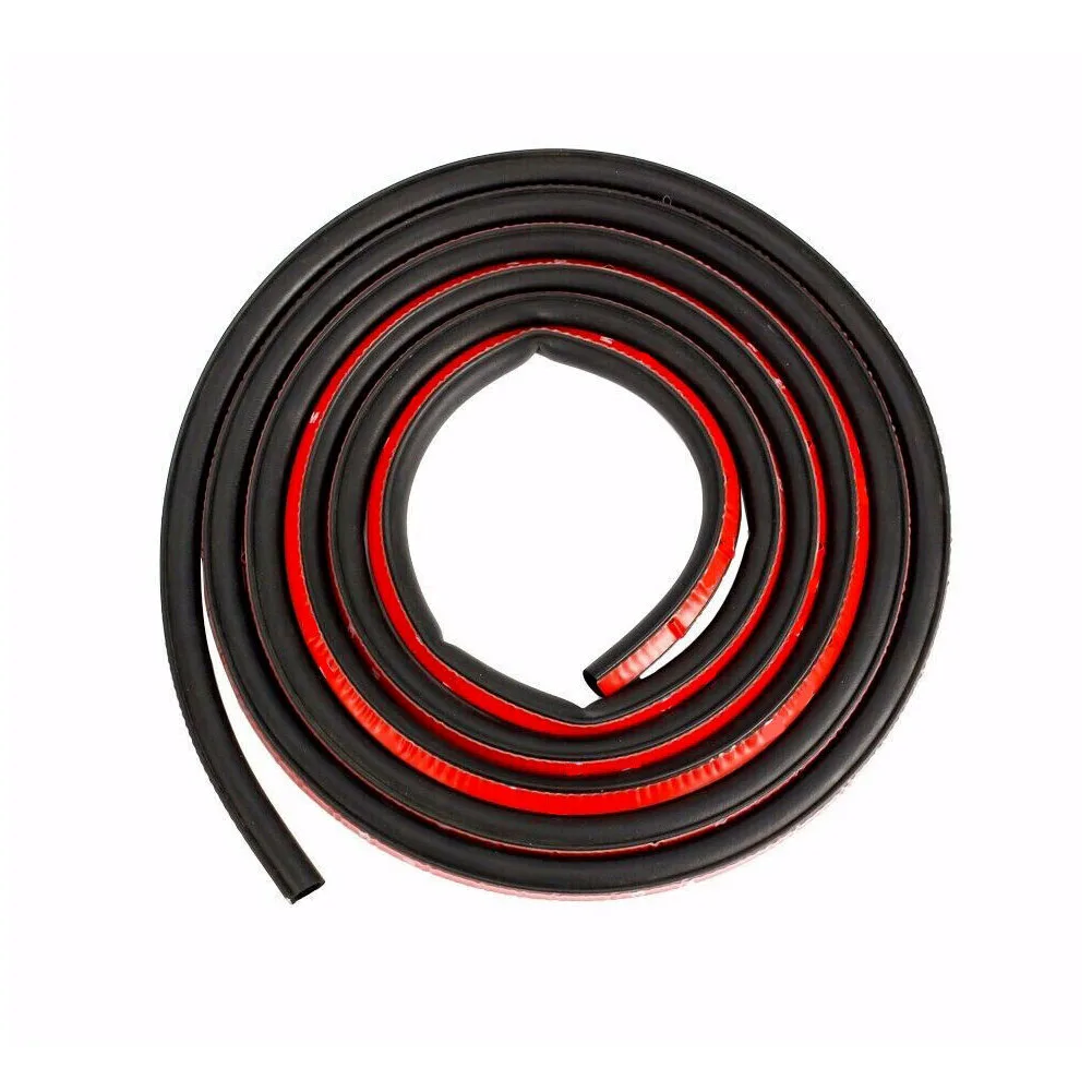 16Ft D-Shape Car Door Seal Strip Rubber Hollow Edge Guard Weatherstrip Universal