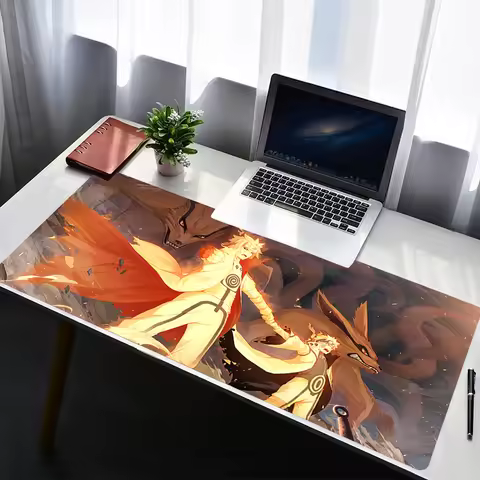 Mouse Pad Laptop Rubber Extended Desktop Mat Computer Gamer Mousepad PC Gaming Accessories Naruto Minato Namikaze Keyboard Pad