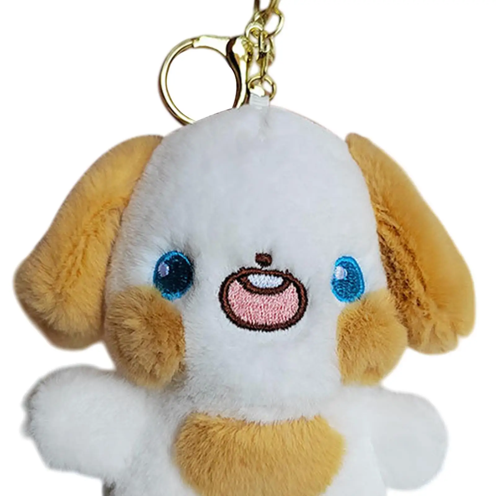 Plush Doll Keychain Bag Pendant Stuffed Keychain Toy Cute Push Keychain Dog for Handbag Decor Backpack Women Girls Purse